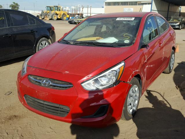 KMHCT4AE3HU269082 - 2017 HYUNDAI ACCENT SE RED photo 2