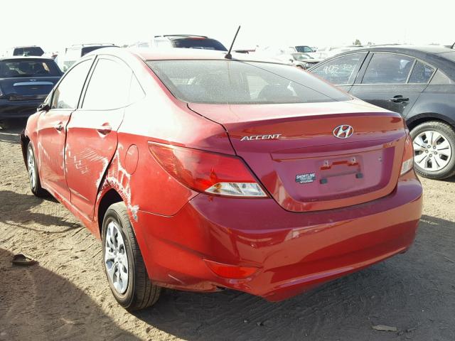 KMHCT4AE3HU269082 - 2017 HYUNDAI ACCENT SE RED photo 3