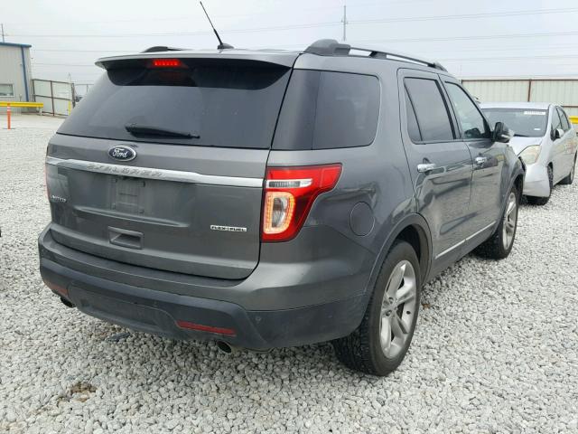 1FM5K7F81EGC37015 - 2014 FORD EXPLORER L CHARCOAL photo 4