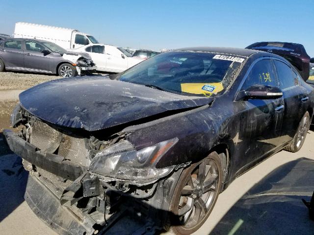 1N4AA5AP6DC825240 - 2013 NISSAN MAXIMA S MAROON photo 2