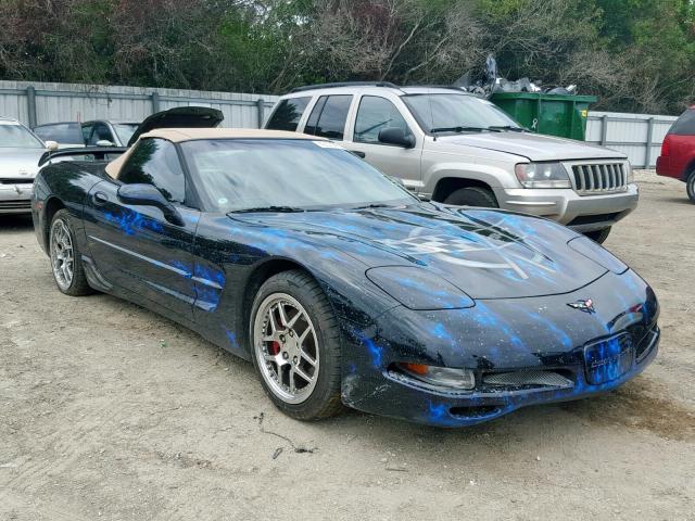 1G1YY32G015133538 - 2001 CHEVROLET CORVETTE BLACK photo 1