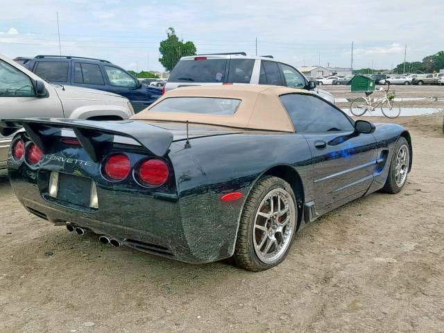 1G1YY32G015133538 - 2001 CHEVROLET CORVETTE BLACK photo 4