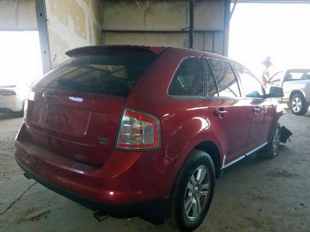 2FMDK49C17BA70479 - 2007 FORD EDGE SEL P RED photo 4