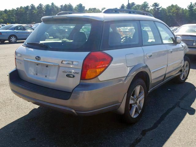 4S4BP86C954371867 - 2005 SUBARU LEGACY OUT SILVER photo 4