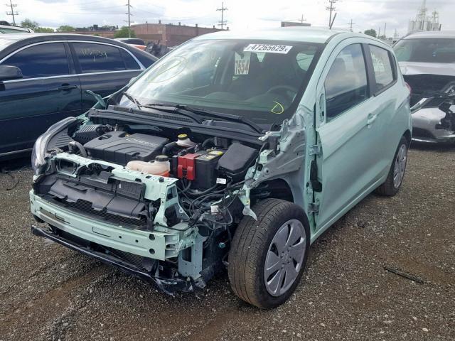 KL8CB6SA5JC423214 - 2018 CHEVROLET SPARK LS GREEN photo 2