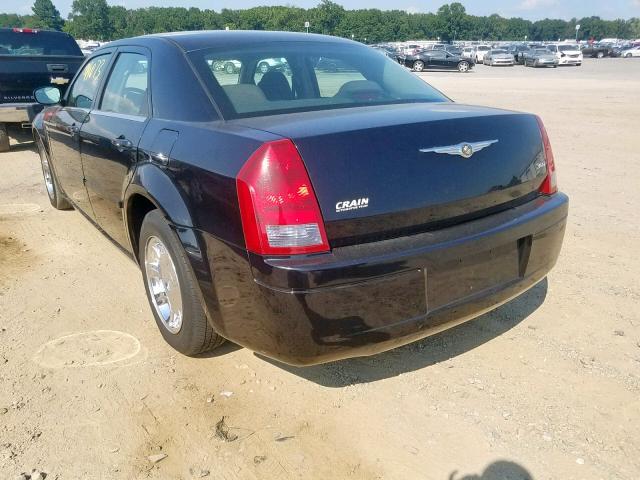 2C3KA43R96H484511 - 2006 CHRYSLER 300 BLACK photo 3