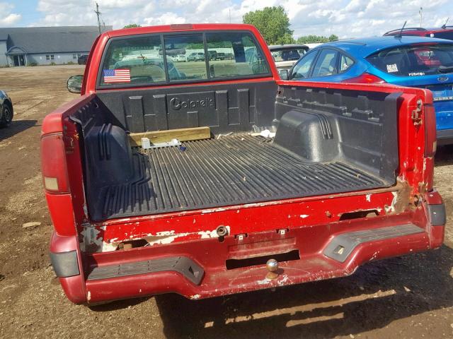 1GCDT14X4T8217210 - 1996 CHEVROLET S TRUCK S1 RED photo 6