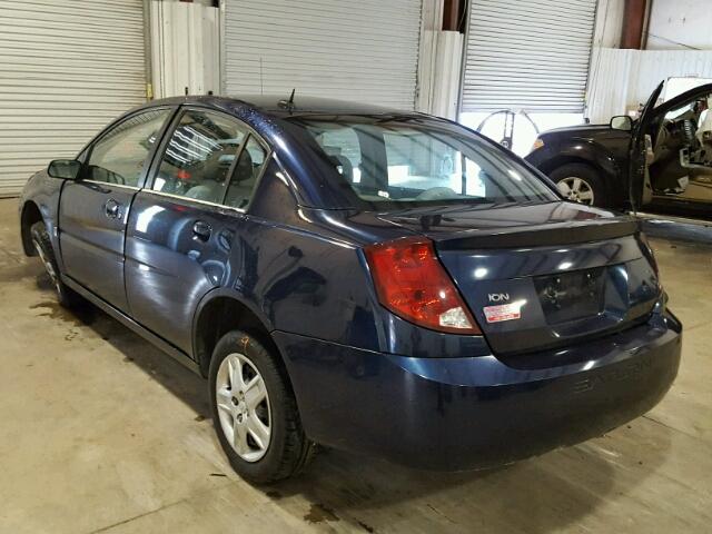 1G8AJ55F17Z118585 - 2007 SATURN ION LEVEL BLUE photo 3