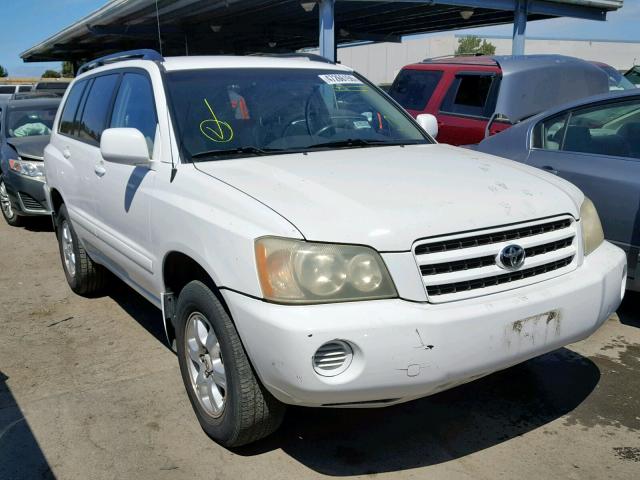 JTEGF21AX30099006 - 2003 TOYOTA HIGHLANDER WHITE photo 1