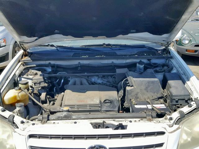 JTEGF21AX30099006 - 2003 TOYOTA HIGHLANDER WHITE photo 7