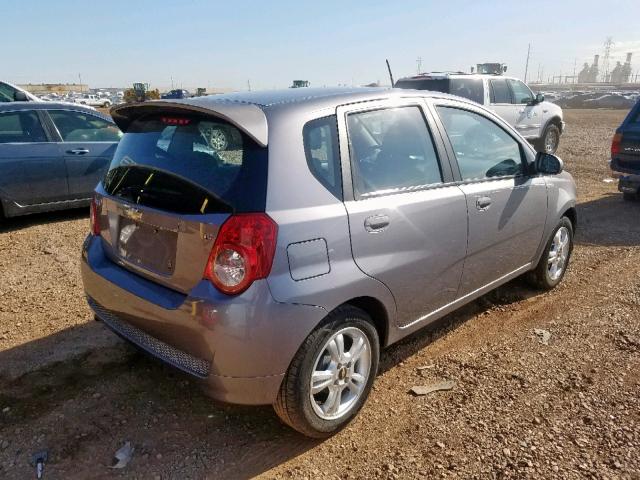 KL1TG6DE5BB170211 - 2011 CHEVROLET AVEO LT GRAY photo 4