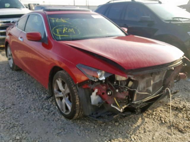 1HGCS2B81CA009019 - 2012 HONDA ACCORD EXL RED photo 1