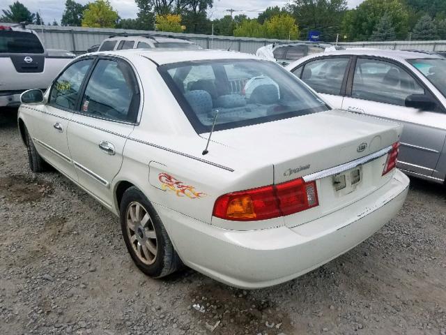 KNAGD126715080537 - 2001 KIA OPTIMA MAG WHITE photo 3