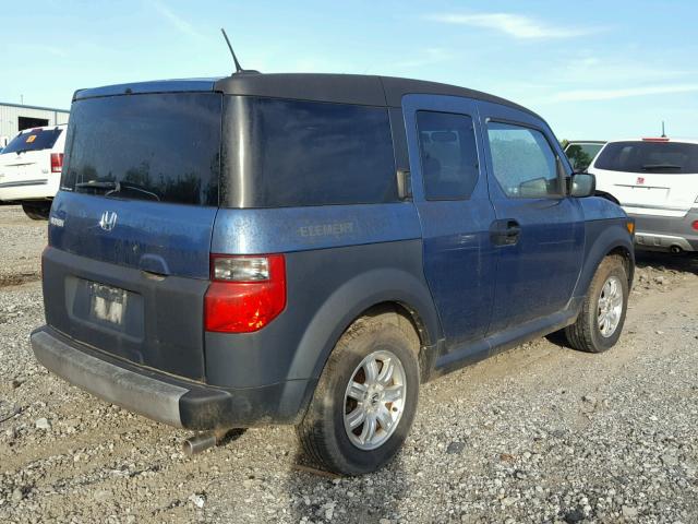 5J6YH28656L023338 - 2006 HONDA ELEMENT EX BLUE photo 4