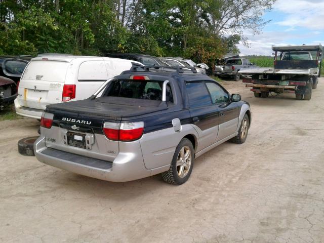 4S4BT62C136110563 - 2003 SUBARU BAJA SPORT BLACK photo 4