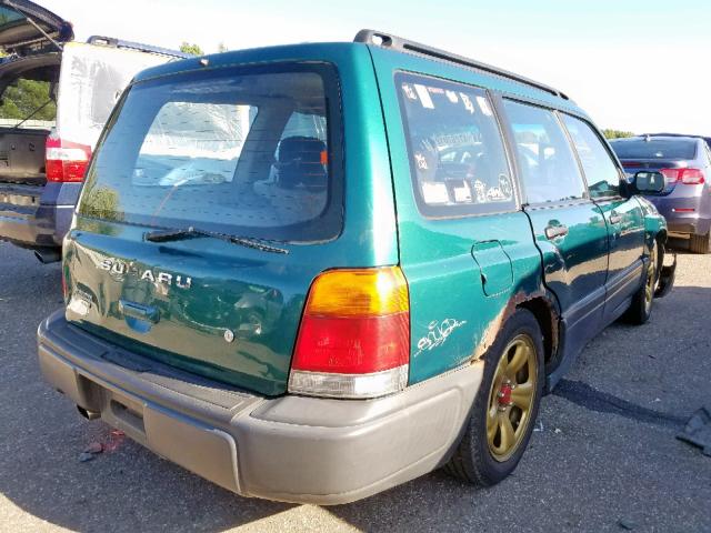 JF1SF6358WG765318 - 1998 SUBARU FORESTER L GREEN photo 4