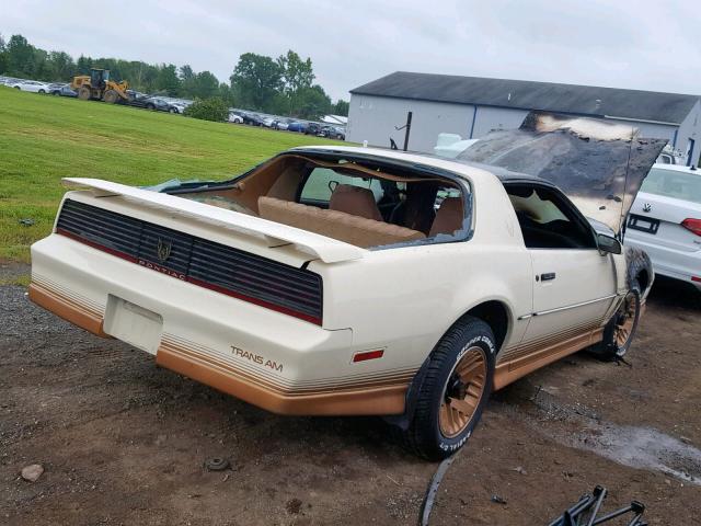 1G2AW87G7EN244098 - 1984 PONTIAC FIREBIRD T TWO TONE photo 4