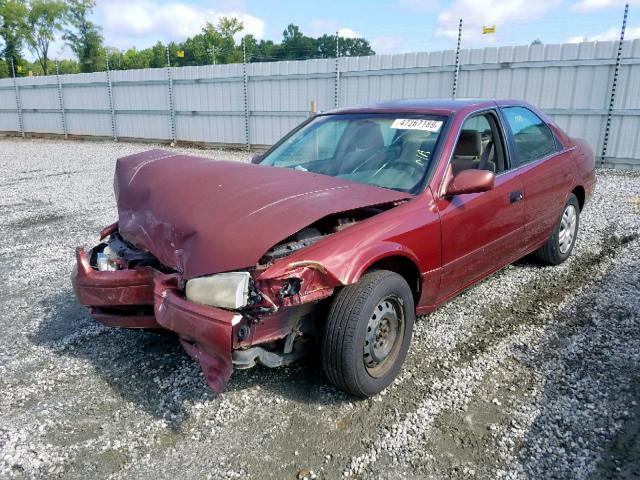 4T1BG22K81U831363 - 2001 TOYOTA CAMRY CE BURGUNDY photo 2