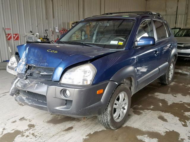 KM8JN72D88U762779 - 2008 HYUNDAI TUCSON SE BLUE photo 2