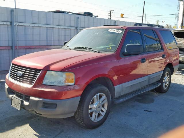 1FMPU13555LB05389 - 2005 FORD EXPEDITION BURGUNDY photo 2