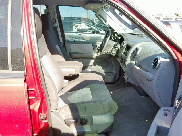 1FMPU13555LB05389 - 2005 FORD EXPEDITION BURGUNDY photo 5