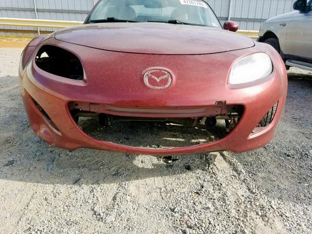 JM1NC2PF3B0218441 - 2011 MAZDA MX-5 MIATA RED photo 9