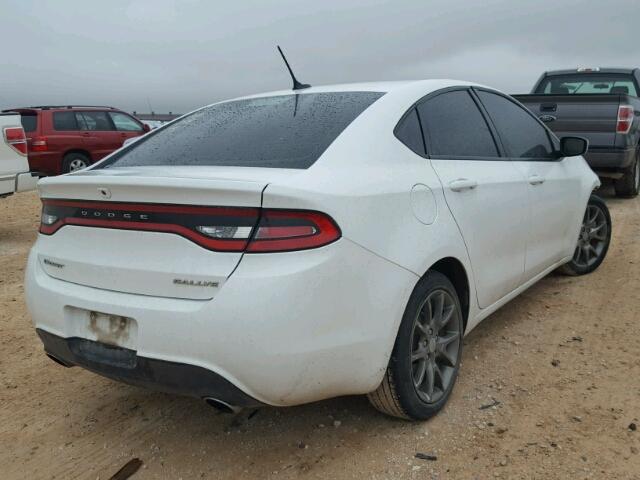 1C3CDFBB3FD112672 - 2015 DODGE DART SXT WHITE photo 4