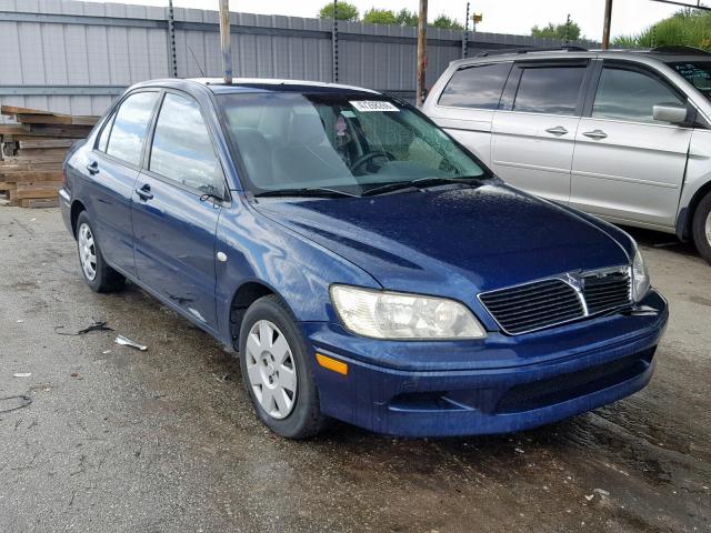 JA3AJ26E32U034413 - 2002 MITSUBISHI LANCER ES BLUE photo 1