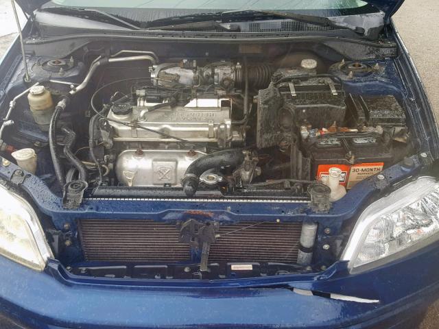 JA3AJ26E32U034413 - 2002 MITSUBISHI LANCER ES BLUE photo 7