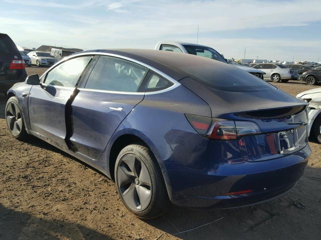 5YJ3E1EA6JF041774 - 2018 TESLA MODEL 3 BLACK photo 3