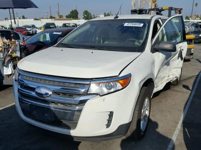 2FMDK3GC1CBA73325 - 2012 FORD EDGE SE WHITE photo 2