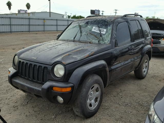 1J4GL58K62W328042 - 2002 JEEP LIBERTY LI BLACK photo 2