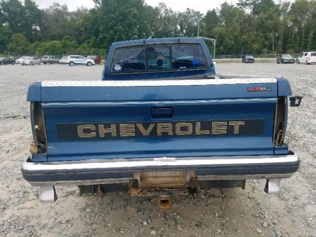 1GCCS14Z4N8213581 - 1992 CHEVROLET S TRUCK S1 BLUE photo 6