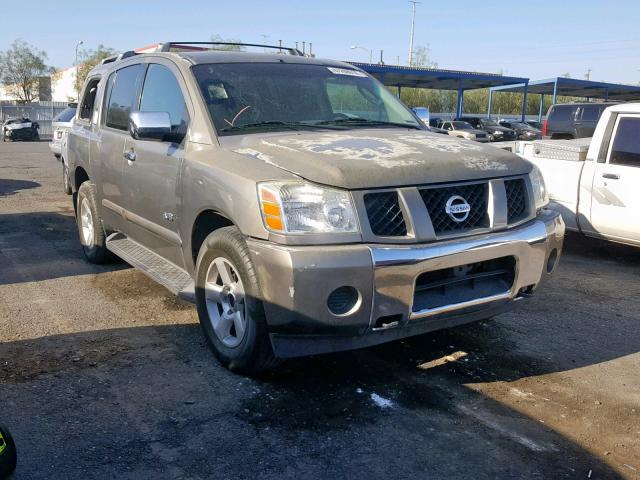 5N1AA08B76N722760 - 2006 NISSAN ARMADA SE GRAY photo 1