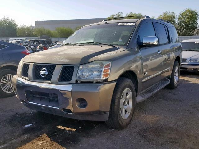 5N1AA08B76N722760 - 2006 NISSAN ARMADA SE GRAY photo 2