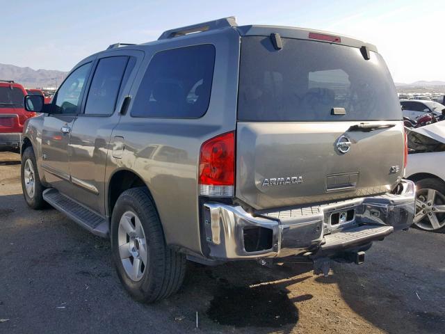 5N1AA08B76N722760 - 2006 NISSAN ARMADA SE GRAY photo 3