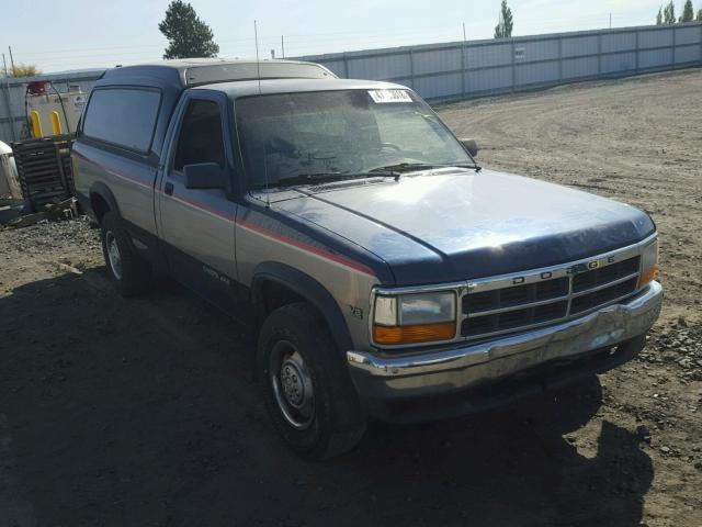 1B7GG26Y2NS532462 - 1992 DODGE DAKOTA BLUE photo 1