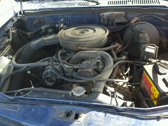 1B7GG26Y2NS532462 - 1992 DODGE DAKOTA BLUE photo 7