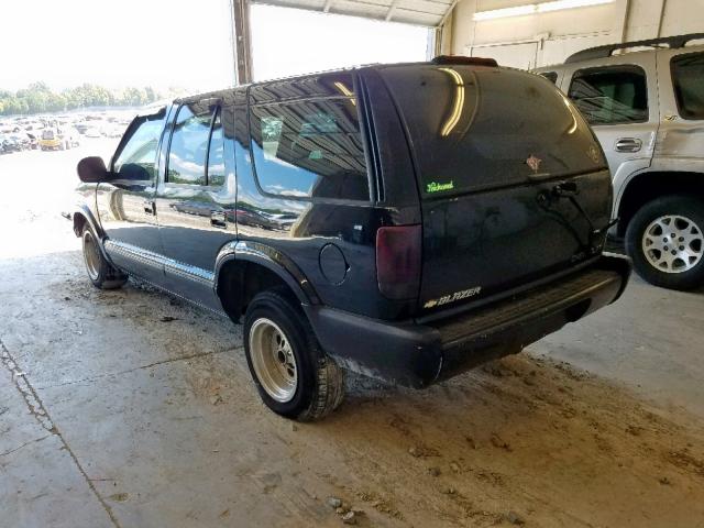 1GNCS13W8T2294728 - 1996 CHEVROLET BLAZER BLACK photo 3