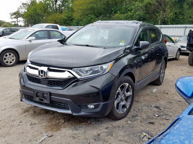 7FARW1H82HE018281 - 2017 HONDA CR-V EXL BLACK photo 2