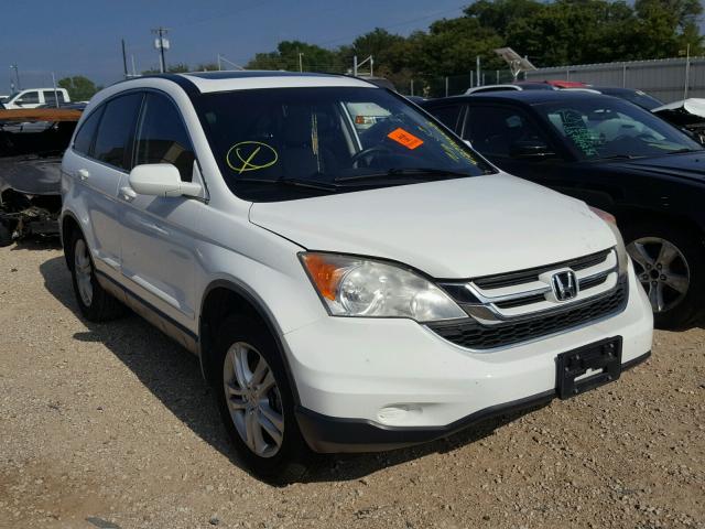 JHLRE3H78AC009771 - 2010 HONDA CR-V EXL WHITE photo 1