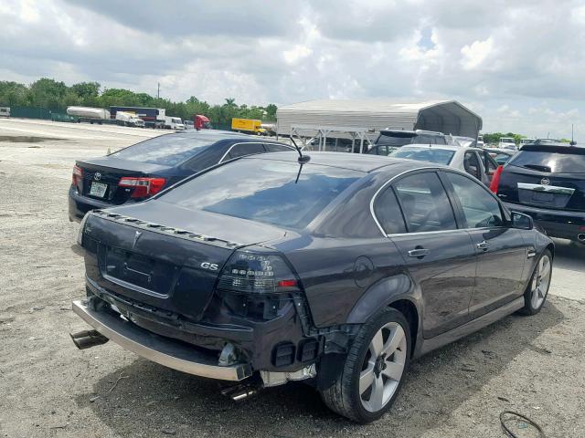 6G2EC57Y08L150522 - 2008 PONTIAC G8 GT GRAY photo 4