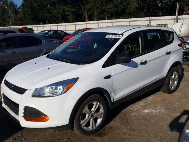 1FMCU0F76FUA14987 - 2015 FORD ESCAPE S WHITE photo 2