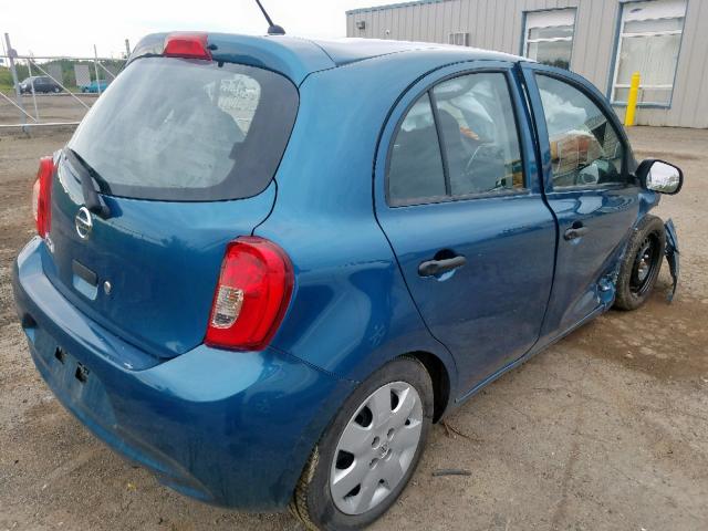 3N1CK3CP2HL267062 - 2017 NISSAN MICRA BLUE photo 4