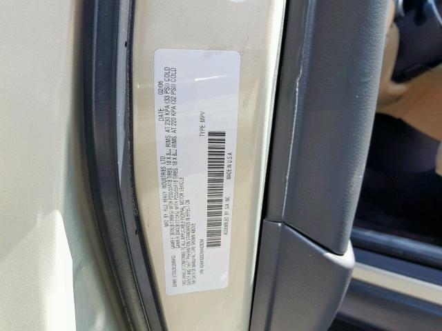 4S4WX83C664429294 - 2006 SUBARU B9 TRIBECA GOLD photo 10