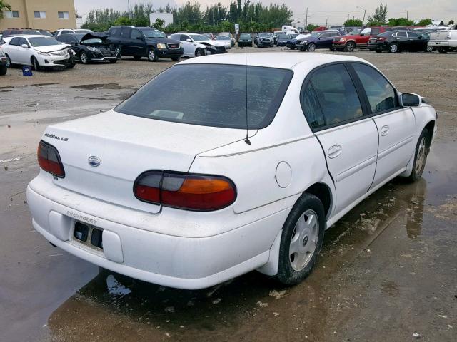 1G1NE52J916191452 - 2001 CHEVROLET MALIBU LS WHITE photo 4