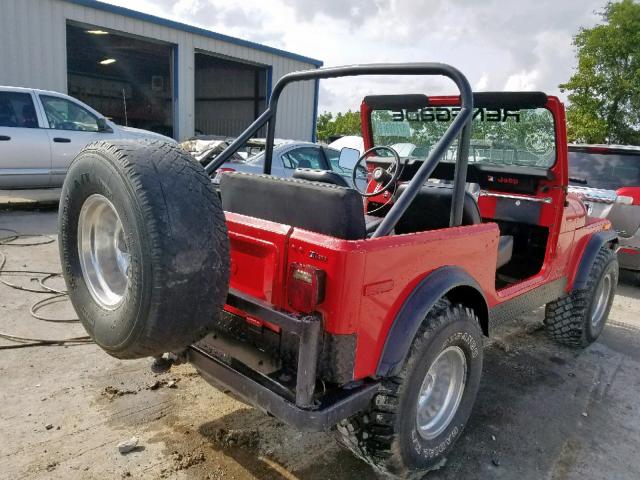 J8A93AH107569 - 1978 JEEP JEEP RED photo 4