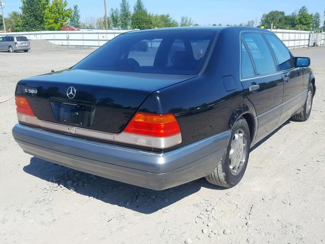 WDBGA51E5SA259436 - 1995 MERCEDES-BENZ S 500 BLACK photo 4