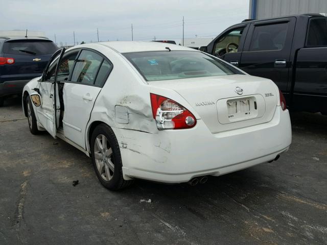 1N4BA41E16C854368 - 2006 NISSAN MAXIMA SE WHITE photo 3