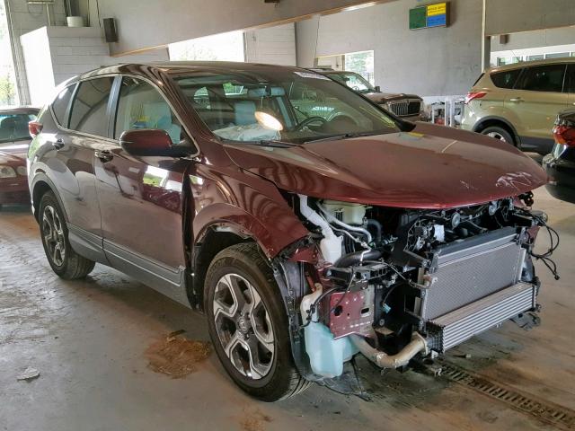 7FARW1H86JE054416 - 2018 HONDA CR-V EXL BURGUNDY photo 1